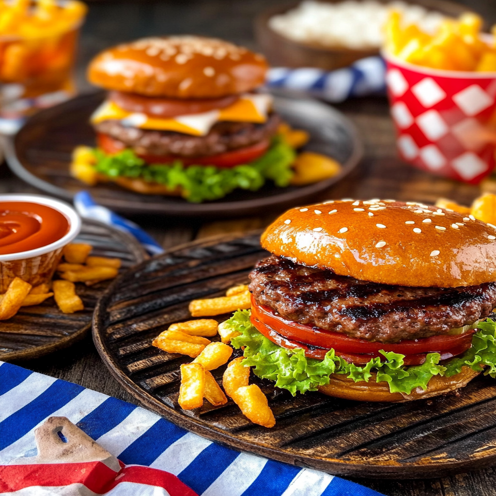 Grilled Burger Recipes 4th of July Special