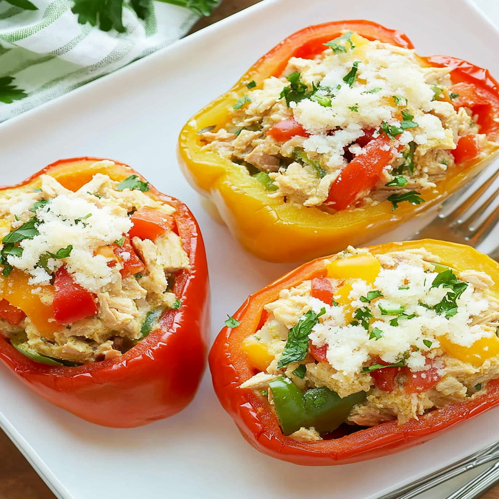 mediterranean-tuna-stuffed-peppers